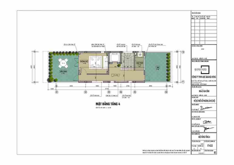 nhà phố tân cổ điển 4 tầng