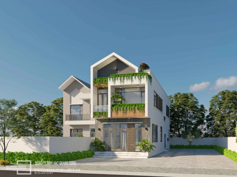 nhà phố 2 tầng