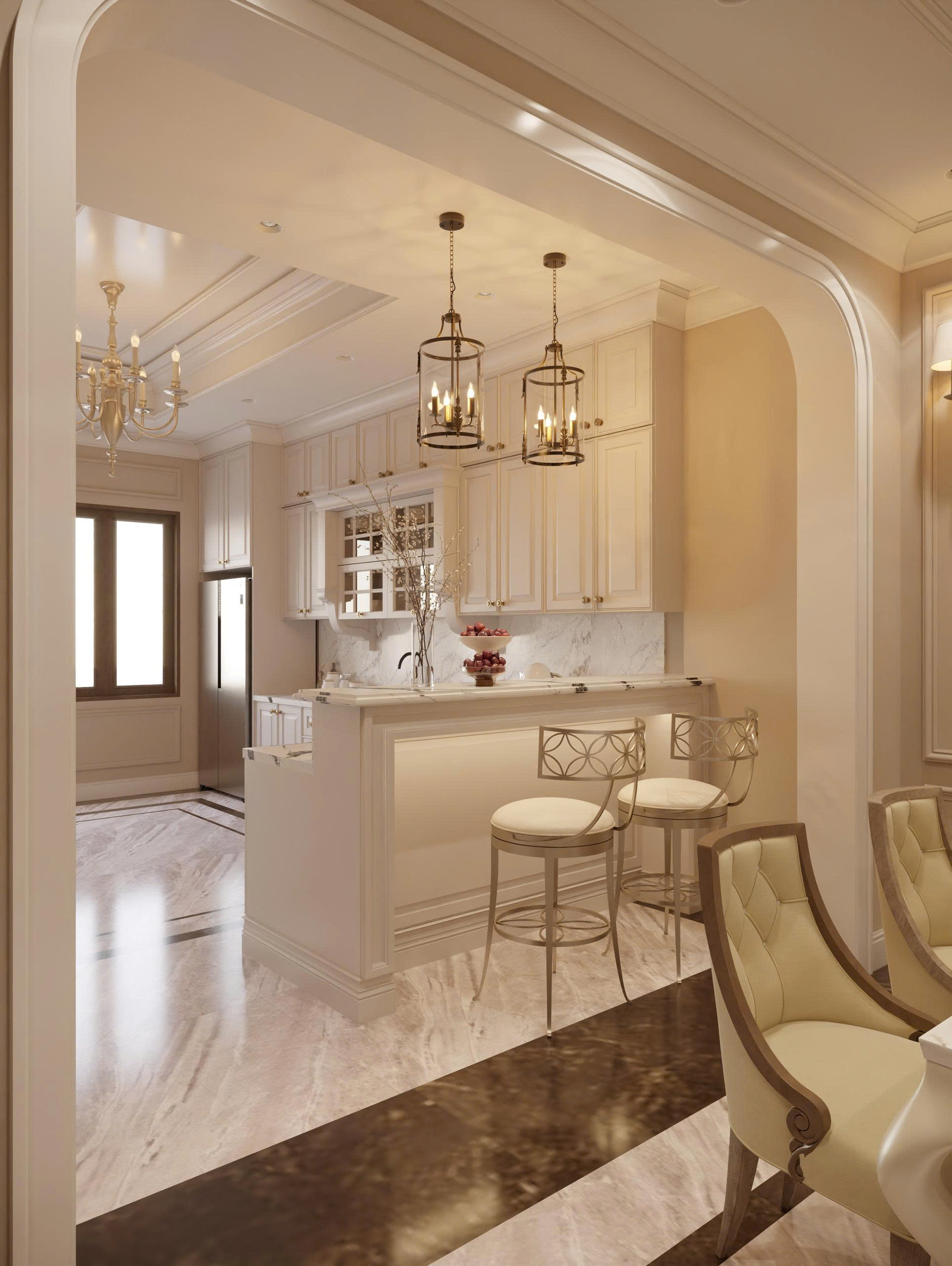 Thiết kế nội thất biệt thự phong cách tân cổ điển