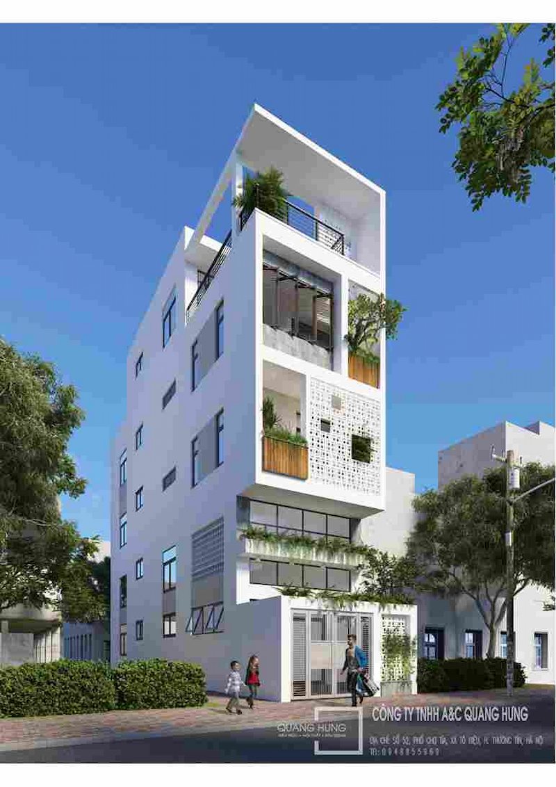 nhà phố 4 tầng