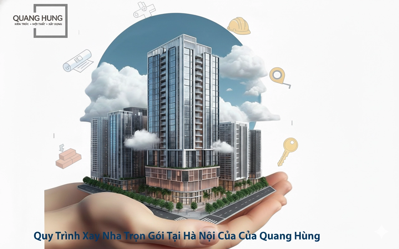 Quy Trình Xây Nhà Trọn Gói Tại Hà Nội Của Quang Hưng – Giải Pháp An Tâm, Minh Bạch Và Hiệu Quả