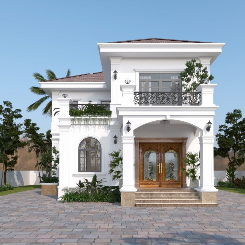 nhà biệt thự 2 tầng