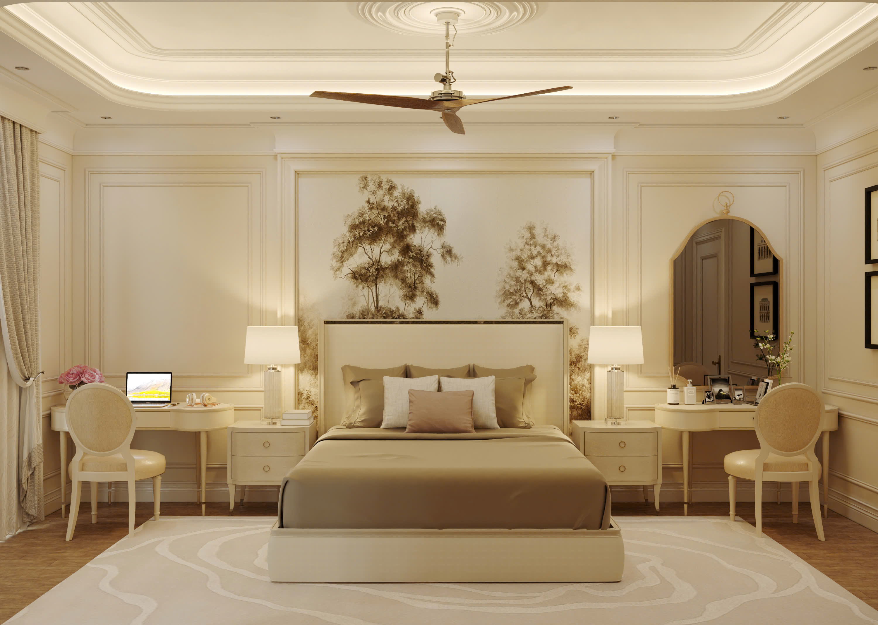Thiết kế nội thất biệt thự phong cách tân cổ điển